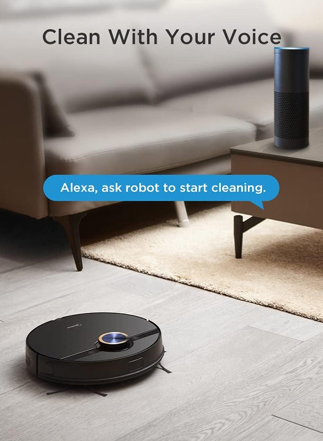 Midea Pro Robot Vacuum cleaner,Strong Suction with BLDC motor, 150 Min Run Time, Wet Mopping, App & Voice control with Msmartlife, 450ml dust-180ml water tank, Carpet sensor, LDS Navigation 240 W M7PRO Black - Image 5