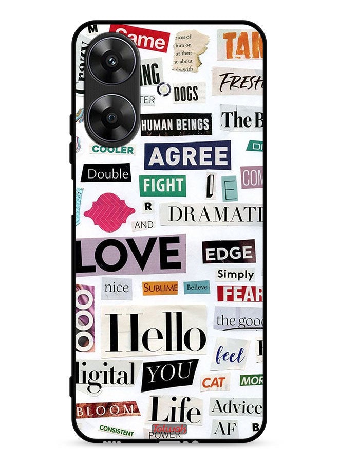 Tolwak Realme Note 60 4G Protective Case Cover Short Quotes Stickers - Image 1
