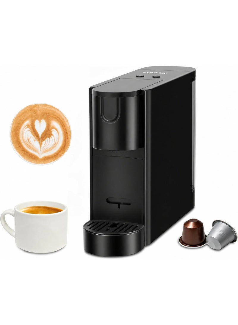 RectoCafé Espresso MachineOriginal Capsule Pod, 20 Bar Professional Italian Pump Coffee Machine, Extra Mini Espresso Maker for Home & Office, Black - Image 1