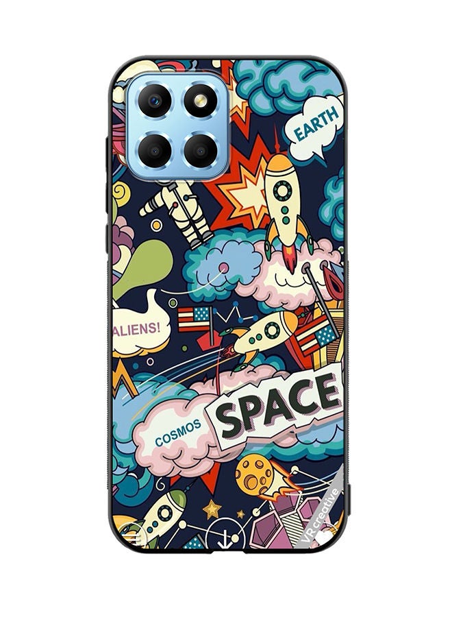 VR CREATIVE Protective Case Cover For Honor X8 5G Space Design Multicolour - Image 1