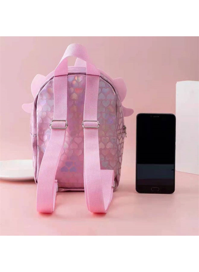 Bestseller Unicorn Backpack Mouse Exterminator Silicone Pressure Relief Children's Toy Bookbag Dual Shoulder Bag-Color:Red  - Image 5
