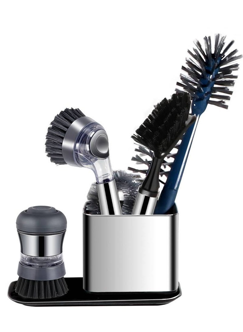 Home Care Stainless Steel Sink Tidy Organizer – 20x11x11cm, PP + Stainless Steel, Bright Surface - Image 1