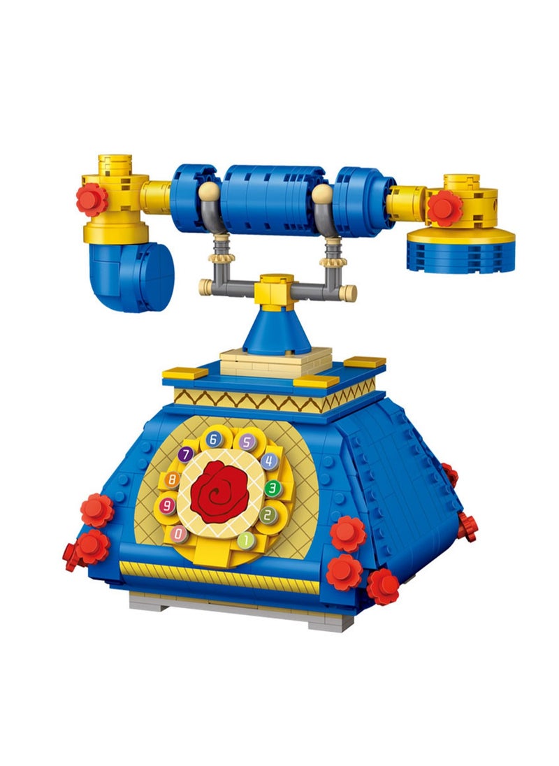 633pcs Telephone Model Set Building Blocks Creative Diy Simulation Collection Building Assembly Children'S Toy Home Decoration  - Image 1