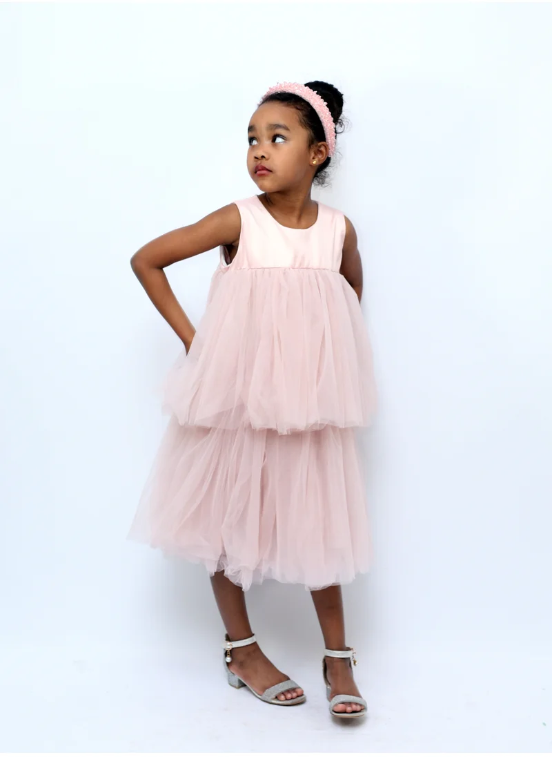 دىدانيالا Margarita Party Dress Pink Colour with Jacket