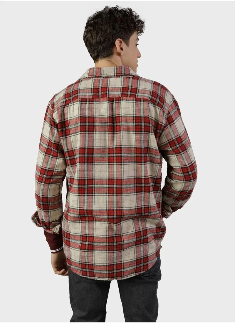 American Eagle Checked Regular Fit Shirt