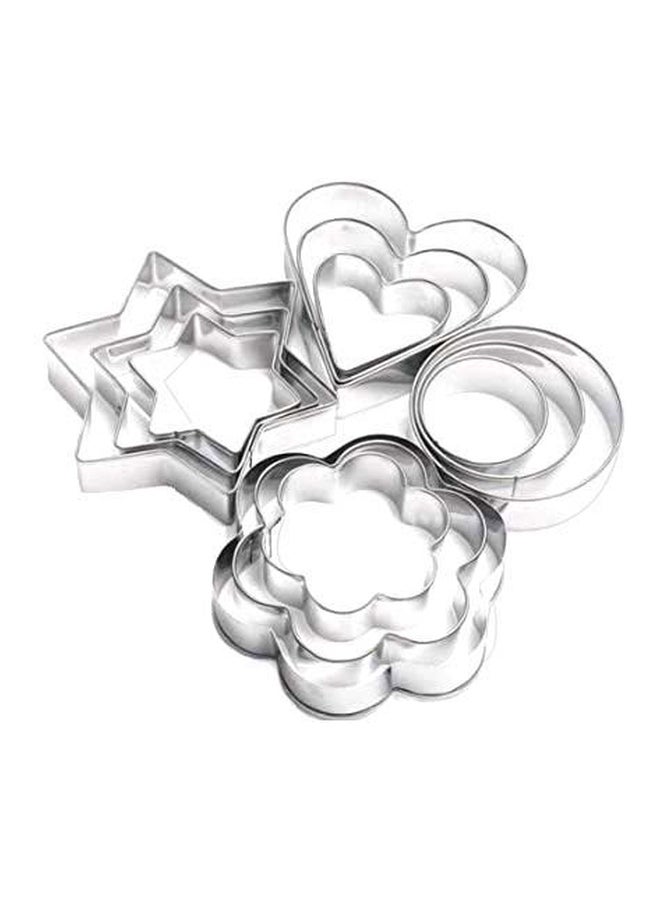 سيجا طقم قطاعات كوكيز من 12 قطعة فضي - Image 1