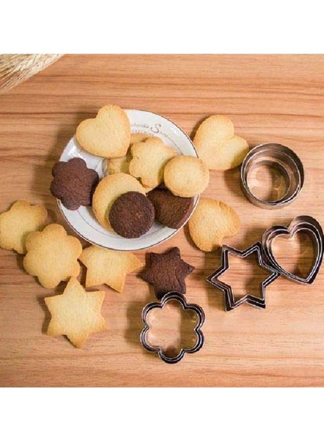 سيجا طقم قطاعات كوكيز من 12 قطعة فضي - Image 4