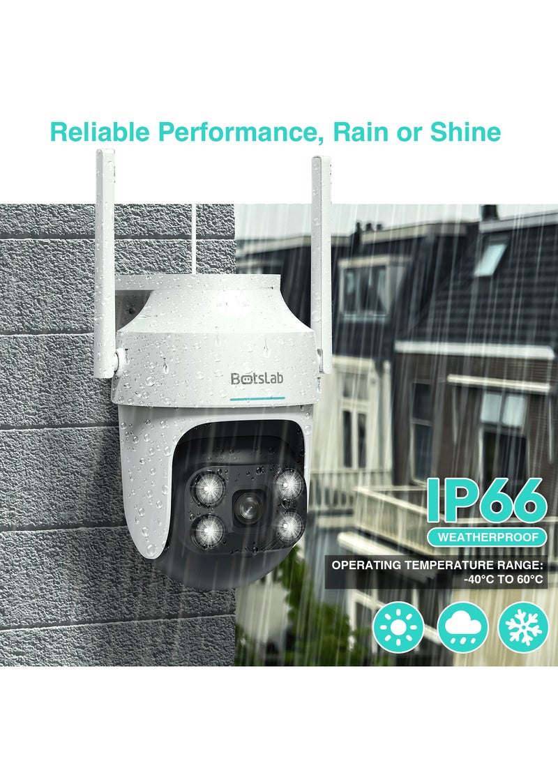 Botslab Outdoor Pan/Tilt Camera Pro W312 – 360° AI-Powered Smart Security Cam with NVR Support, All-Weather Protection, Multi-Scene Detection - Image 2