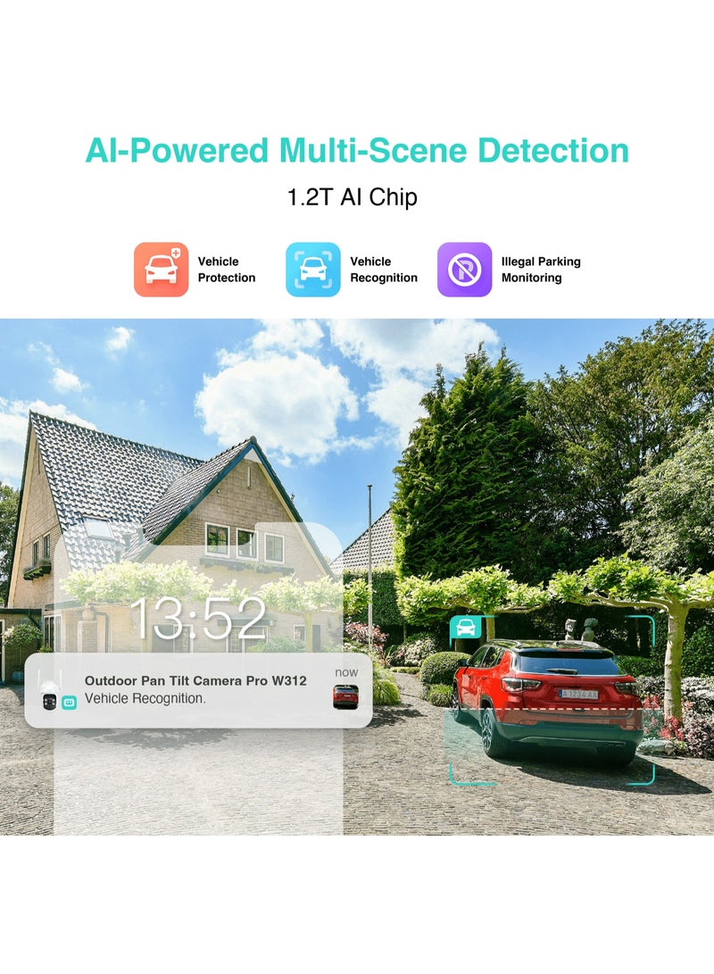 Botslab Outdoor Pan/Tilt Camera Pro W312 – 360° AI-Powered Smart Security Cam with NVR Support, All-Weather Protection, Multi-Scene Detection - Image 5