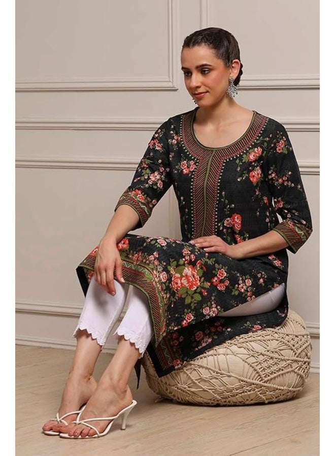 بيبا طقم كورتا قطني مطبوع للنساء من بيبا، مقاس 3XL - Image 4
