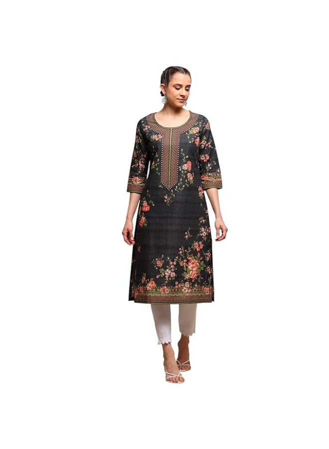 بيبا طقم كورتا قطني مطبوع للنساء من بيبا، مقاس 3XL - Image 1