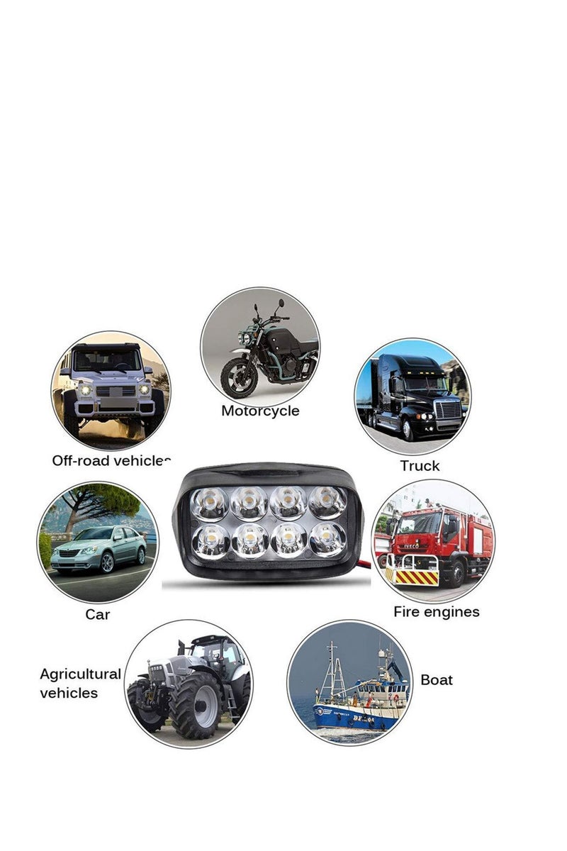 Flashlight White 12V Car Motorcycle 8cm 1200 Watt - Image 5