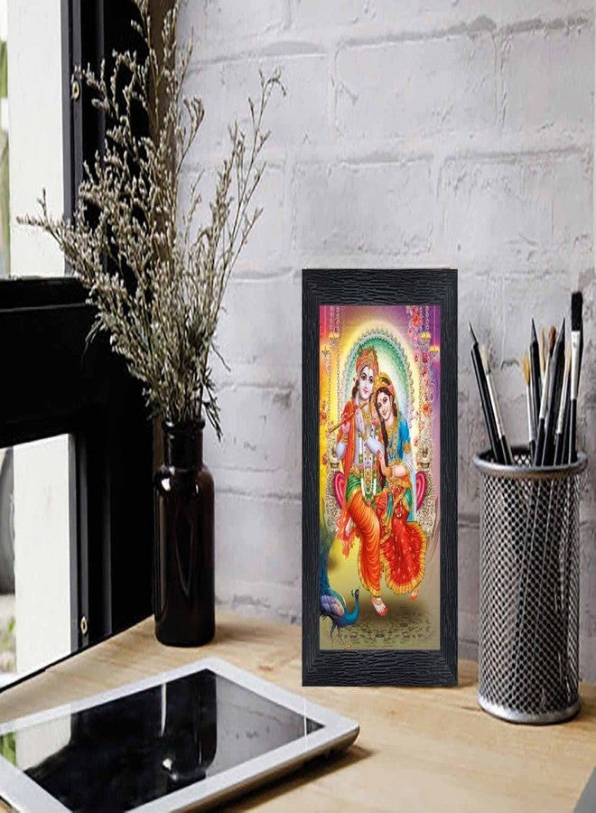pnf Poster And Frames Radha Krishna Religious Wooden Photo Frame With Acrylic Sheet | Living, Pooja Room | Home Decoration | Best Gifting Option (6x8inch) 206661 - Image 2