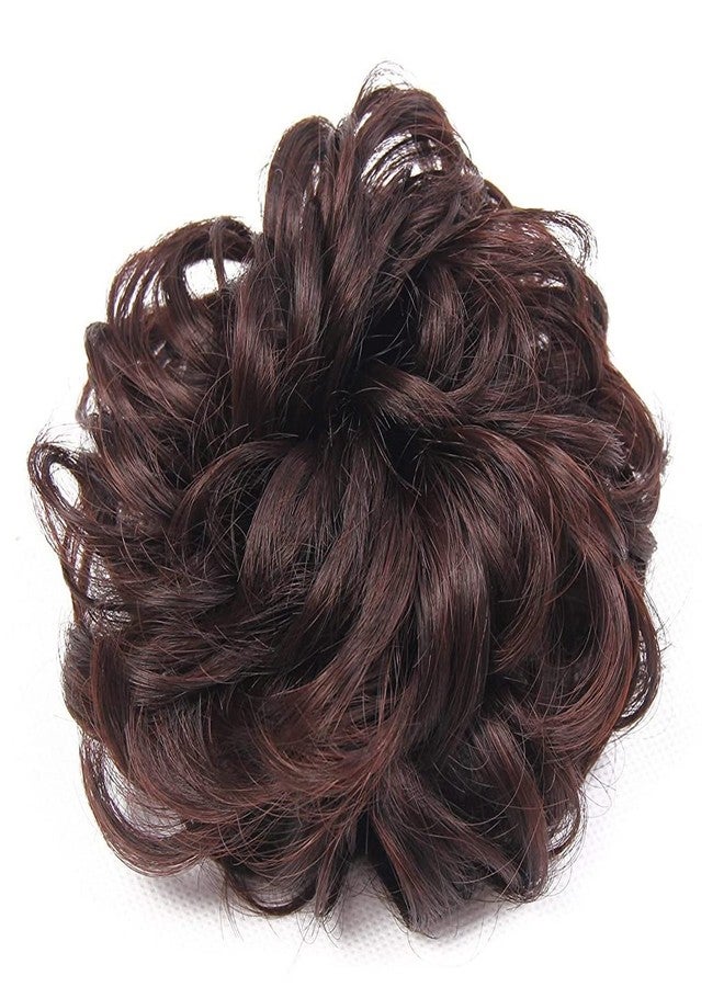 BeatStock 1 PCS Scrunchie Elastic Juda Hair Bun Synthetic Extension For Women in Brown Pack Of 1 - Image 1