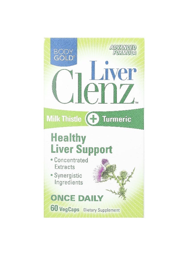 Body Gold BodyGold, Liver Clenz, 60 VegCaps (Packaging may vary) - Image 1