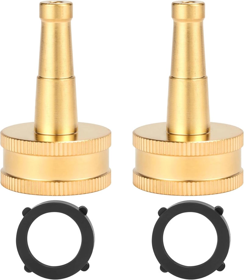 Sanpaint 2 Pack Sweeper Nozzle for Garden Hose, 2" Hose jet nozzle with 3/4-Inch Hose Thread Inlet - Image 1
