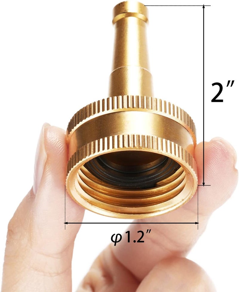 Sanpaint 2 Pack Sweeper Nozzle for Garden Hose, 2" Hose jet nozzle with 3/4-Inch Hose Thread Inlet - Image 2