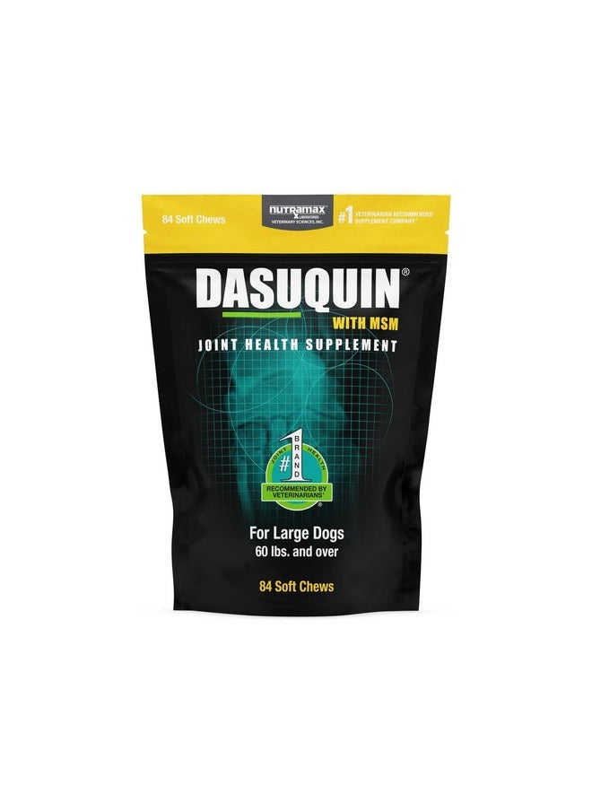 Nutramax Laboratories - Nutramax Laboratories Dasuquin with MSM Joint Health Supplement for Large Dogs - With Glucosamine, MSM, Chondroitin, ASU, Boswellia Serrata Extract, and Green Tea Extract, 84 Soft Chews - Image 1