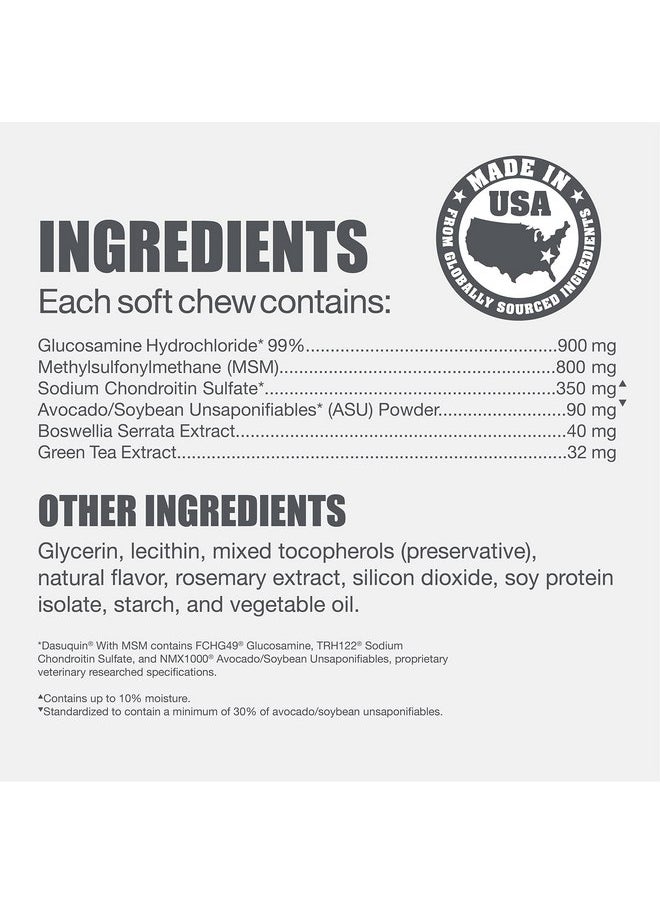Nutramax Laboratories - Nutramax Laboratories Dasuquin with MSM Joint Health Supplement for Large Dogs - With Glucosamine, MSM, Chondroitin, ASU, Boswellia Serrata Extract, and Green Tea Extract, 84 Soft Chews - Image 1
