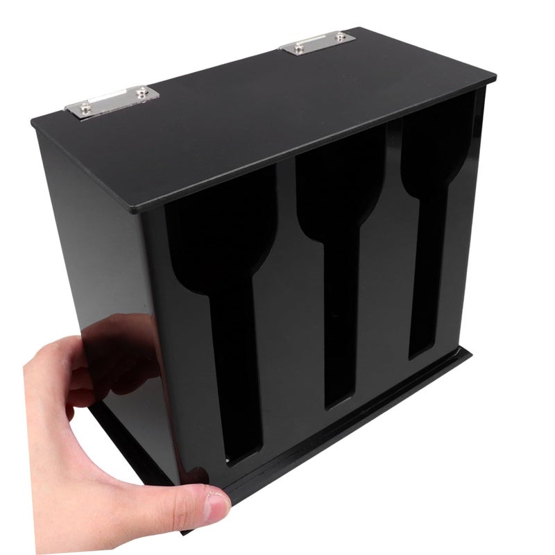 Acrylic Spoon And Fork Organizer Non Slip Cutlery Dispenser Compact Kitchen Utensil Holder - Image 4