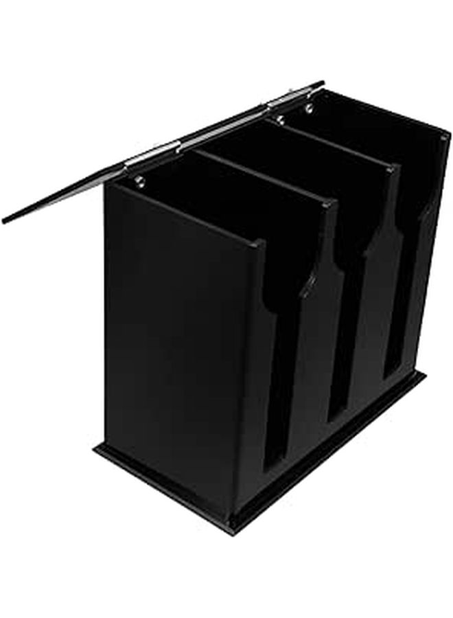 Acrylic Spoon And Fork Organizer Non Slip Cutlery Dispenser Compact Kitchen Utensil Holder - Image 1