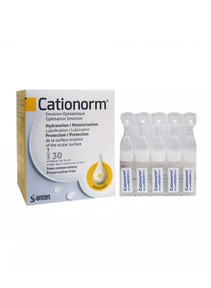 CATIONORM مستحضر عيني 30 جرعة فردية 0.4 مل - Image 1