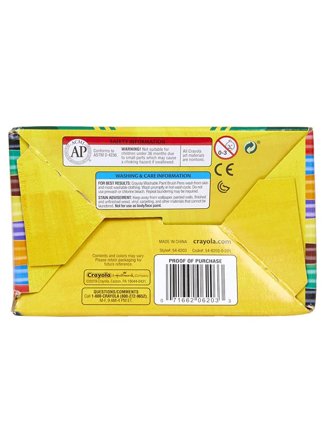 Crayola أقلام فرشاة الطلاء القابلة للغسل | ألوان سهلة الإزالة، 8 ألوان، عبوة من 40 | 5+ سنوات - Image 5