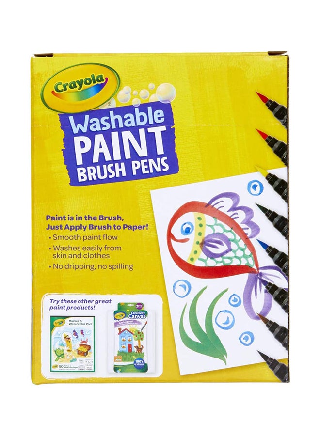Crayola أقلام فرشاة الطلاء القابلة للغسل | ألوان سهلة الإزالة، 8 ألوان، عبوة من 40 | 5+ سنوات - Image 4