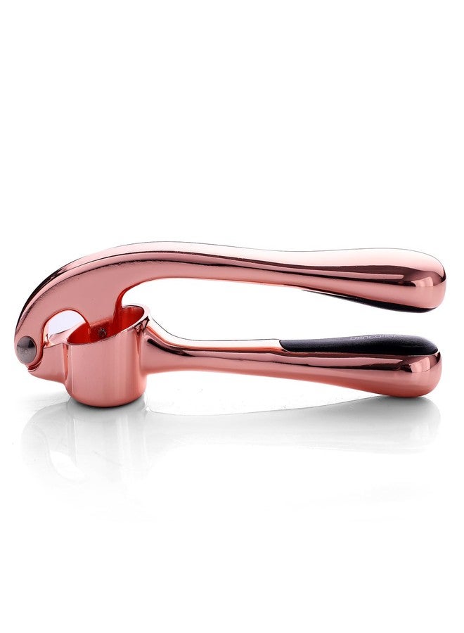 Drincarier Kitchen Garlic Press, Rust Proof & Dishwasher Safe Garlic Mincer, Durable Garlic Crusher, Easy to Clean and Squeeze, Rose - Image 5