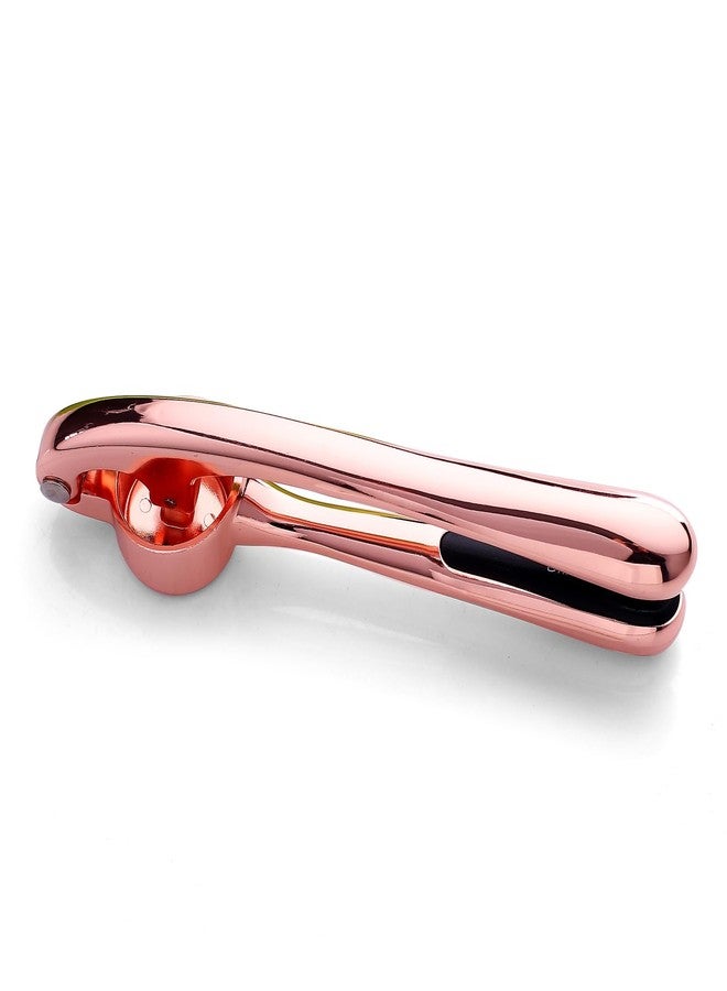 Drincarier Kitchen Garlic Press, Rust Proof & Dishwasher Safe Garlic Mincer, Durable Garlic Crusher, Easy to Clean and Squeeze, Rose - Image 3