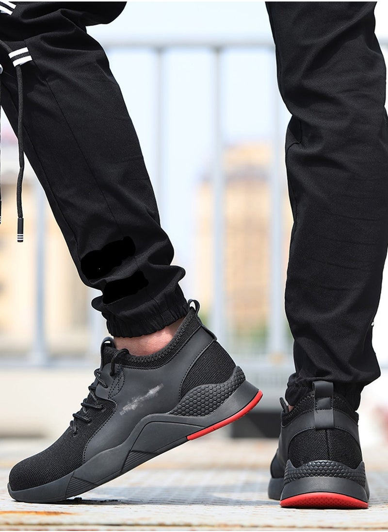 Verci Steel Toe Sneakers for Men Comfortable Safety Shoes Non Slip Steel Toe Shoes Warehouse Industry Contstruction Lightweight Puncture Proof Breathable Mens Women Work Shoes Breathable Safety Vests(42 EUR)  - Image 4