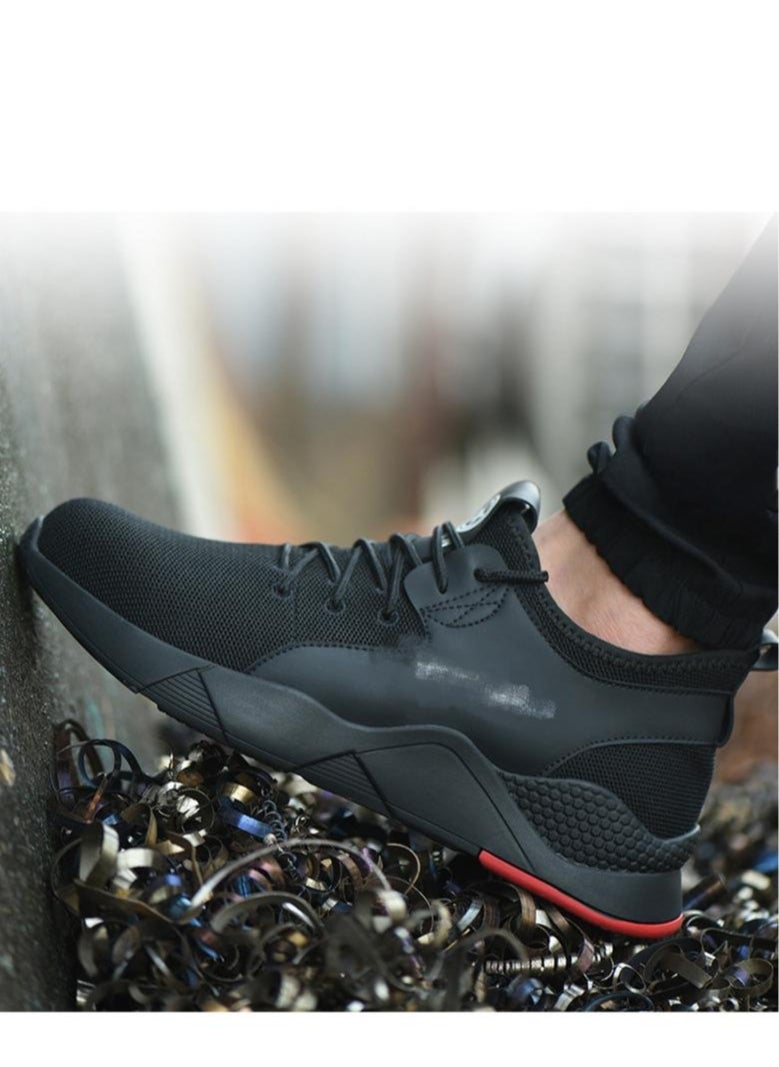 Verci Steel Toe Sneakers for Men Comfortable Safety Shoes Non Slip Steel Toe Shoes Warehouse Industry Contstruction Lightweight Puncture Proof Breathable Mens Women Work Shoes Breathable Safety Vests(42 EUR)  - Image 3