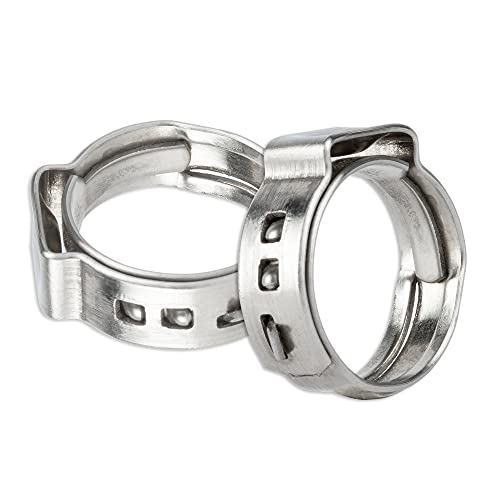 Pex Clamps 50pcs 12 Inch 304 Stainless Steel PEX Cinch Crimp Rings Pinch Clamps for PEX Tubing Pipe Fitting Connections 12 Inch