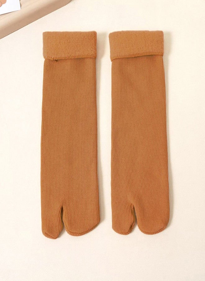 FIMS Women Pack Of 2 Striped Calf Length Thumb Socks - Image 2
