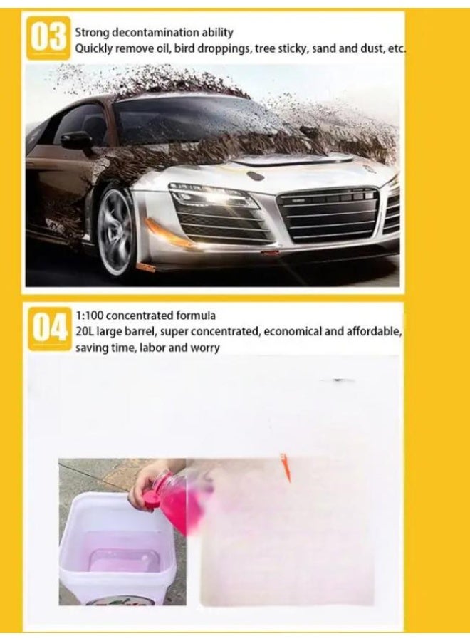 V-Vaxy Car Wax Water Car Wash Liquid 500ML Large-capacity Concentrated Essence Car Wash Liquid Motorcycle Car Foaming Car Wash Liquid Foam Soap Wax Water Car Wash Liquid - Image 4