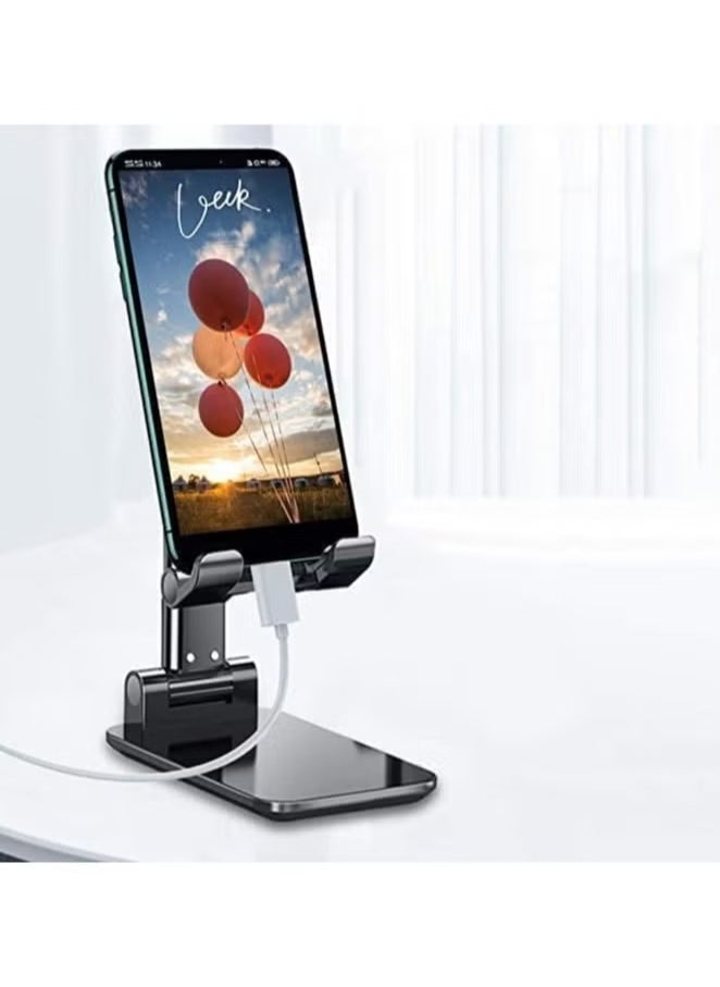 vesus Adjustable Mobile Phone Stand Table Mobile Phone Holder, Universal Foldable Mobile Phone Holder, Multi-Angle Adjustable Desk Mobile Phone Holder, Multi-Device  - Image 2