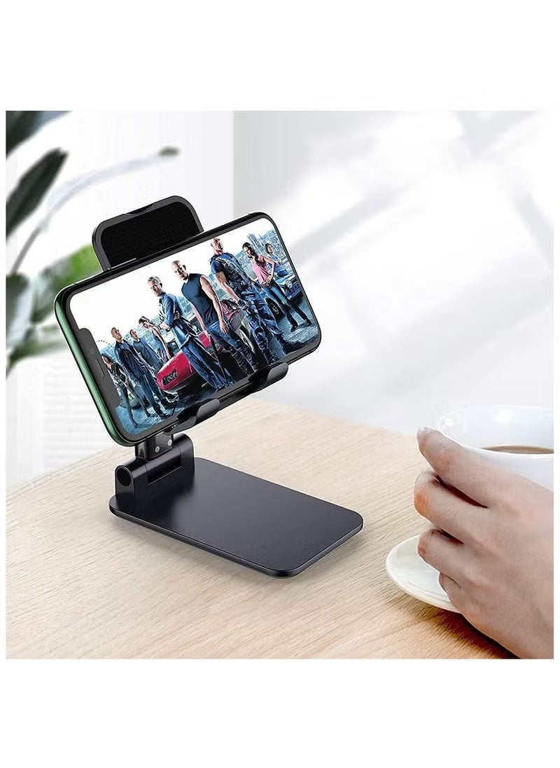vesus Adjustable Mobile Phone Stand Table Mobile Phone Holder, Universal Foldable Mobile Phone Holder, Multi-Angle Adjustable Desk Mobile Phone Holder, Multi-Device  - Image 3