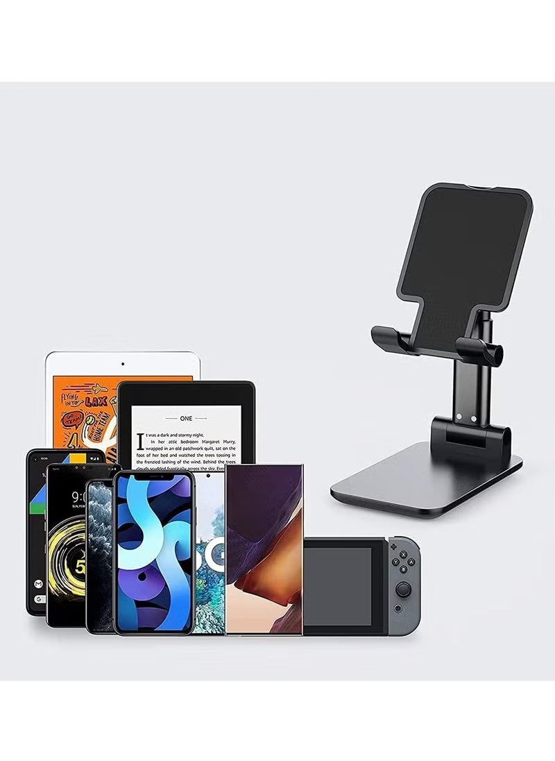 vesus Adjustable Mobile Phone Stand Table Mobile Phone Holder, Universal Foldable Mobile Phone Holder, Multi-Angle Adjustable Desk Mobile Phone Holder, Multi-Device  - Image 4