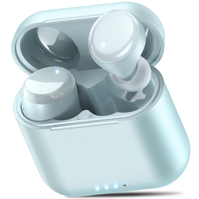 TOZO T6 Mini Wireless Bluetooth Headphones, Wireless Earbuds Erogonomic Design Sport 50H, IPX8 Wireless Bluetooth Headset EQ Customized by App Blue - Image 1