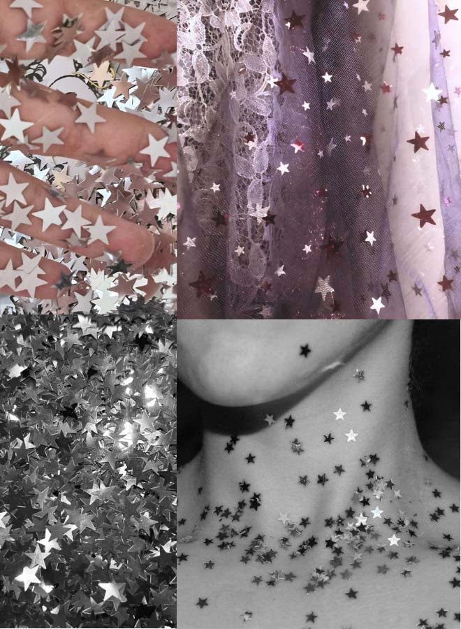 Feelings Happy New Year Star Confetti - Silver - 50 g - 1 Pack - Image 4