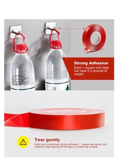 Y&D 2 Pack Double Sided Tape Acrylic Heavy Duty, 0.59in16.4ft Strong Adhesive Removable Mounting  - Image 3