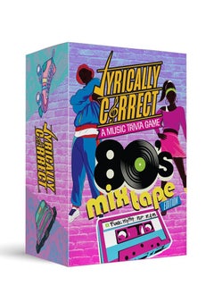 NIBEMINENT Lyrically Correct 80’s Mixtape Hip Hop, R&B, Funk & Pop Music Trivia Card Game for Friends, Fun Party Game for Adults, Family Gatherings, Finish The Lyrics Challenge, and 80s Music  - Image 1