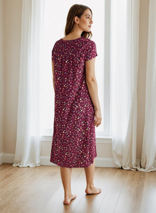 Splash FAV Floral Print Night Dress - Image 1