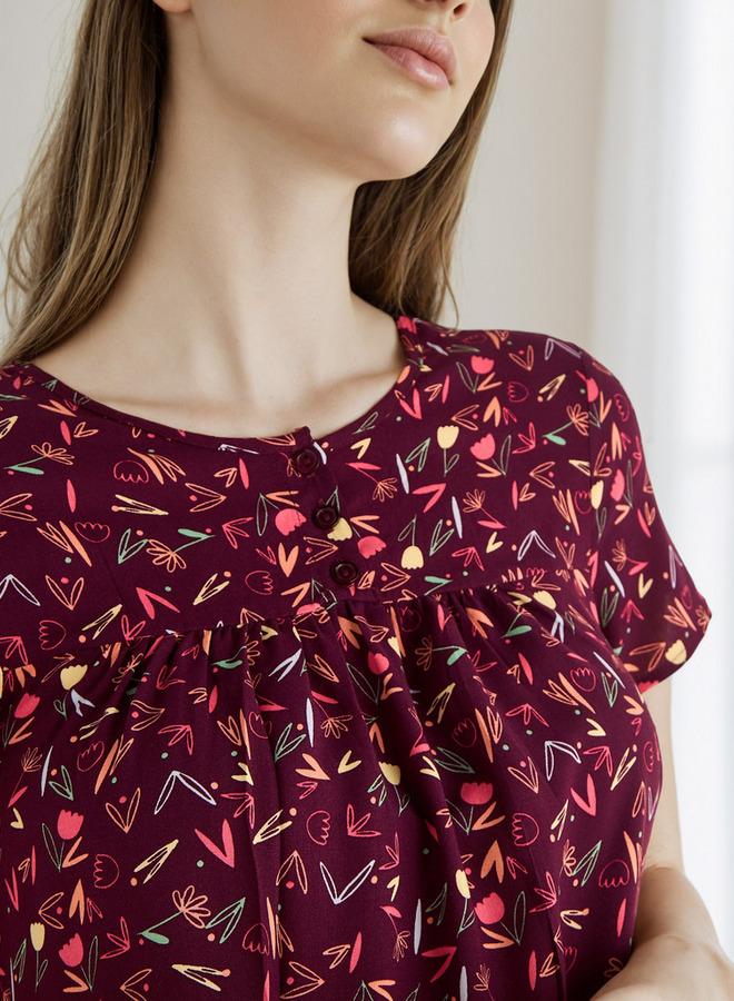 Splash FAV Floral Print Night Dress - Image 3