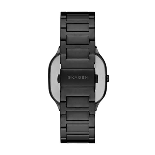 Skagen Mens Mellem ThreeHand Black Stainless Steel Watch - Image 3