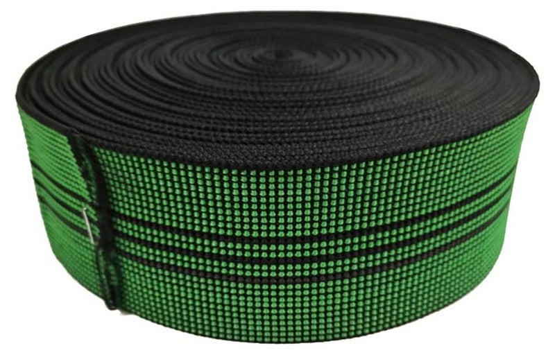 YLM1991 بديل مادة الكراسي والأرائك من حزام التنجيد المرن حزام اللاتكس القابل للتمدد 2 عرض 10م 32 قدم