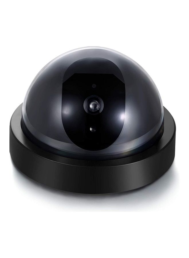 تومفيجن Fake Security Cameras (2 Pack Black) CCTV Dome Dummy Camera with Realistic Look Recording Flashing Red LED Light Indoor and Outdoor Use, for Homes and Business Black - Image 3