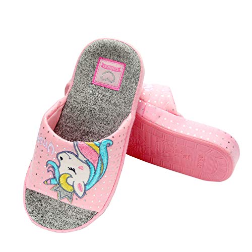 Anddyam Kids Family Unicorn Slippers Household Anti-Slip Indoor Home Slippers for Girls and Boys… (Pink, numeric_9) - Image 5