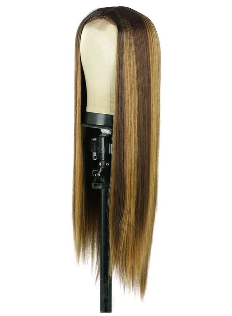 Estelle Eestelle Fashion small lace front wig for women. (straight long Mixcolor 4/27) - Image 2