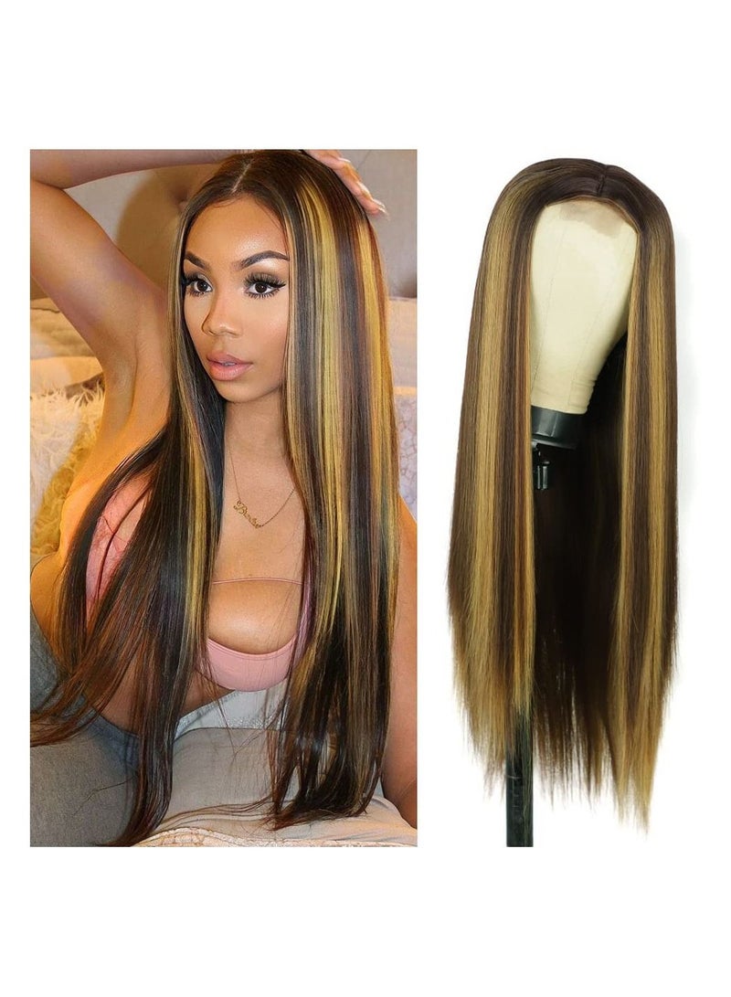 Estelle Eestelle Fashion small lace front wig for women. (straight long Mixcolor 4/27) - Image 1